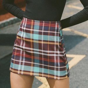 Urban Outfitters Plaid Mini Skirt
